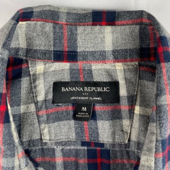 Banana Republic Lightweight Flannel Button Down Shirt - Picture 4 of 6